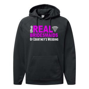 The Real Bridesmaids Of Personalize Wedding Custom  Performance Fleece Hoodie