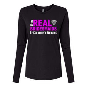 The Real Bridesmaids Of Personalize Wedding Custom  Womens Cotton Relaxed Long Sleeve T-Shirt