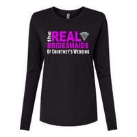 The Real Bridesmaids Of Personalize Wedding Custom  Womens Cotton Relaxed Long Sleeve T-Shirt