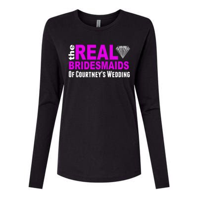 The Real Bridesmaids Of Personalize Wedding Custom  Womens Cotton Relaxed Long Sleeve T-Shirt