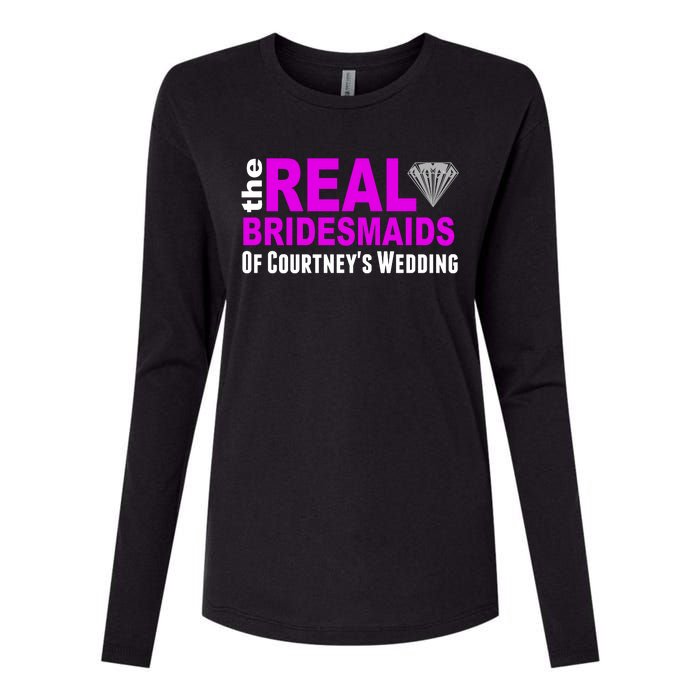 The Real Bridesmaids Of Personalize Wedding Custom  Womens Cotton Relaxed Long Sleeve T-Shirt