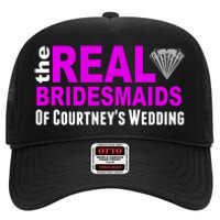 The Real Bridesmaids Of Personalize Wedding Custom  High Crown Mesh Back Trucker Hat