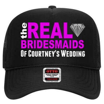 The Real Bridesmaids Of Personalize Wedding Custom  High Crown Mesh Back Trucker Hat