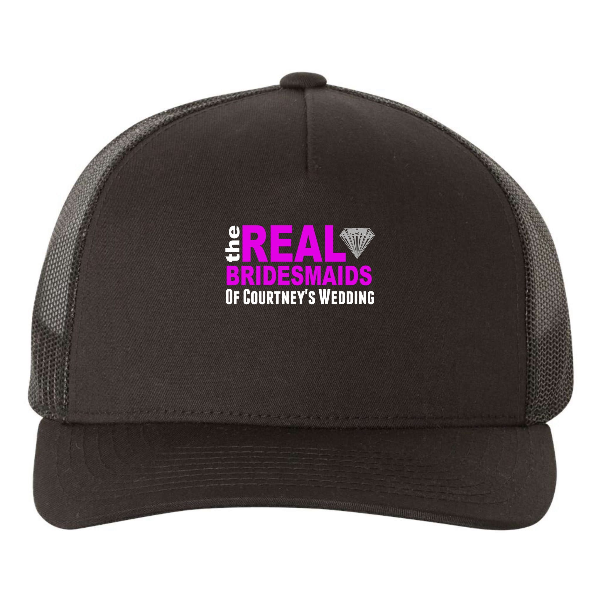 The Real Bridesmaids Of Personalize Wedding Custom  Yupoong Adult 5-Panel Trucker Hat