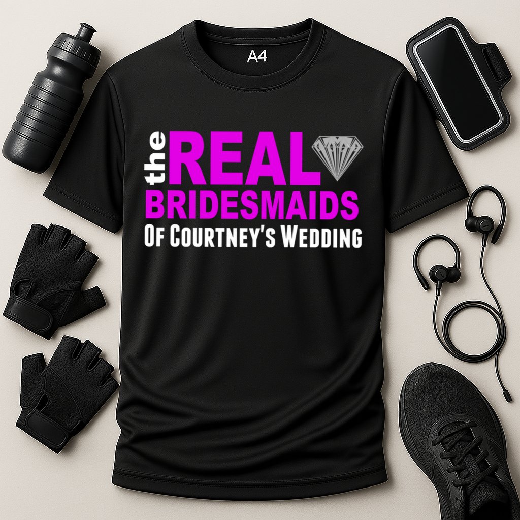The Real Bridesmaids Of Personalize Wedding Custom  Performance Shirt