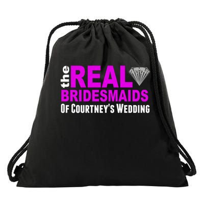 The Real Bridesmaids Of Personalize Wedding Custom  Drawstring Bag