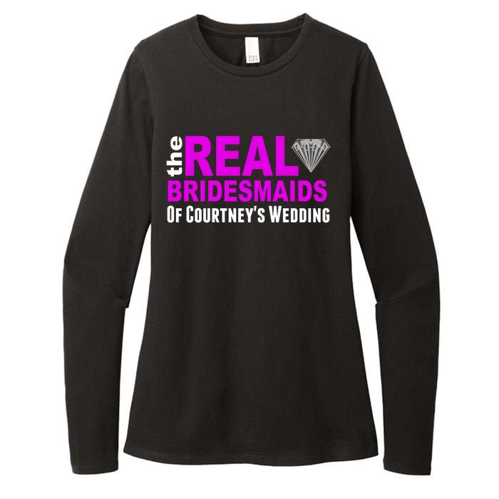 The Real Bridesmaids Of Personalize Wedding Custom  Womens CVC Long Sleeve Shirt