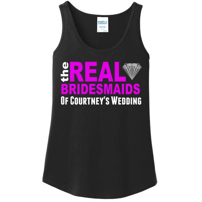 The Real Bridesmaids Of Personalize Wedding Custom  Ladies Essential Tank