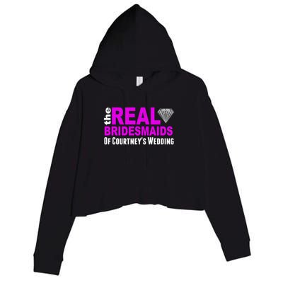 The Real Bridesmaids Of Personalize Wedding Custom  Crop Fleece Hoodie