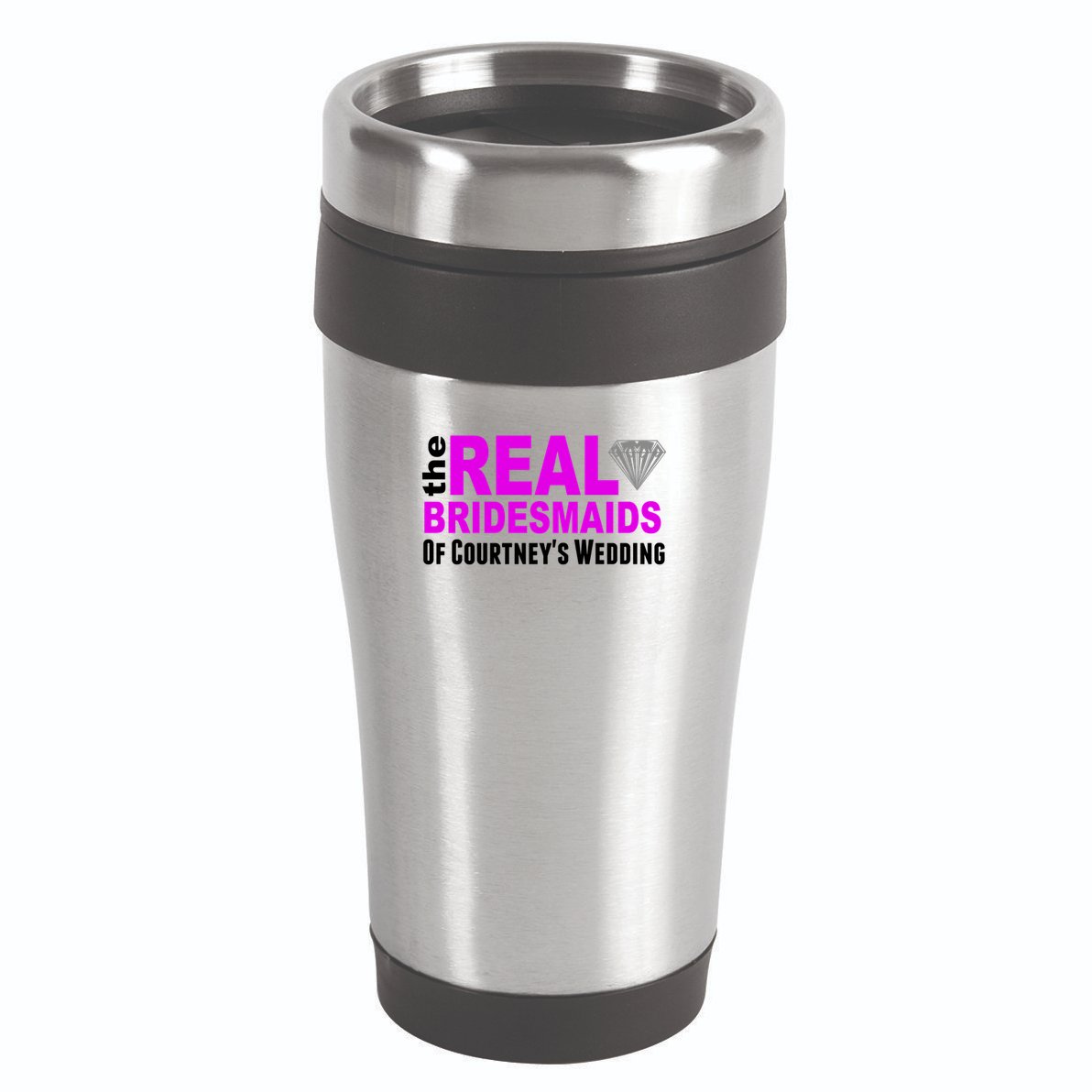 The Real Bridesmaids Of Personalize Wedding Custom  16oz Travel Tumbler