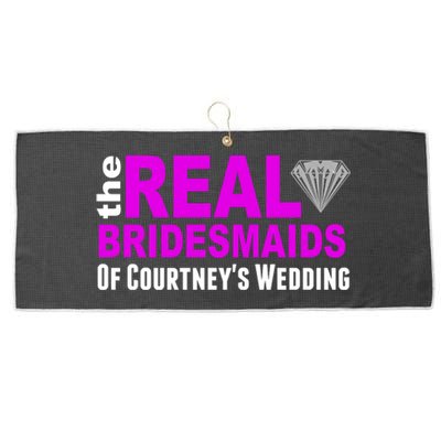 The Real Bridesmaids Of Personalize Wedding Custom  Large Microfiber Waffle Golf Towel