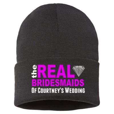 The Real Bridesmaids Of Personalize Wedding Custom  Sustainable Knit Beanie