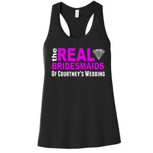 The Real Bridesmaids Of Personalize Wedding Custom  Women's Racerback Tank