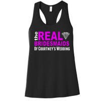 The Real Bridesmaids Of Personalize Wedding Custom  Women's Racerback Tank