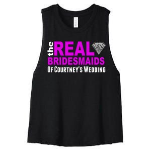 The Real Bridesmaids Of Personalize Wedding Custom  Women's Racerback Cropped Tank