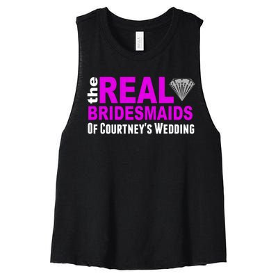 The Real Bridesmaids Of Personalize Wedding Custom  Women's Racerback Cropped Tank