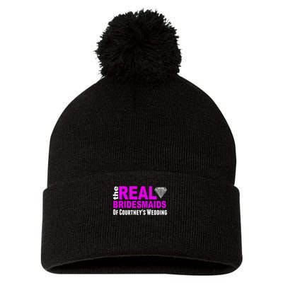The Real Bridesmaids Of Personalize Wedding Custom  Pom Pom 12in Knit Beanie