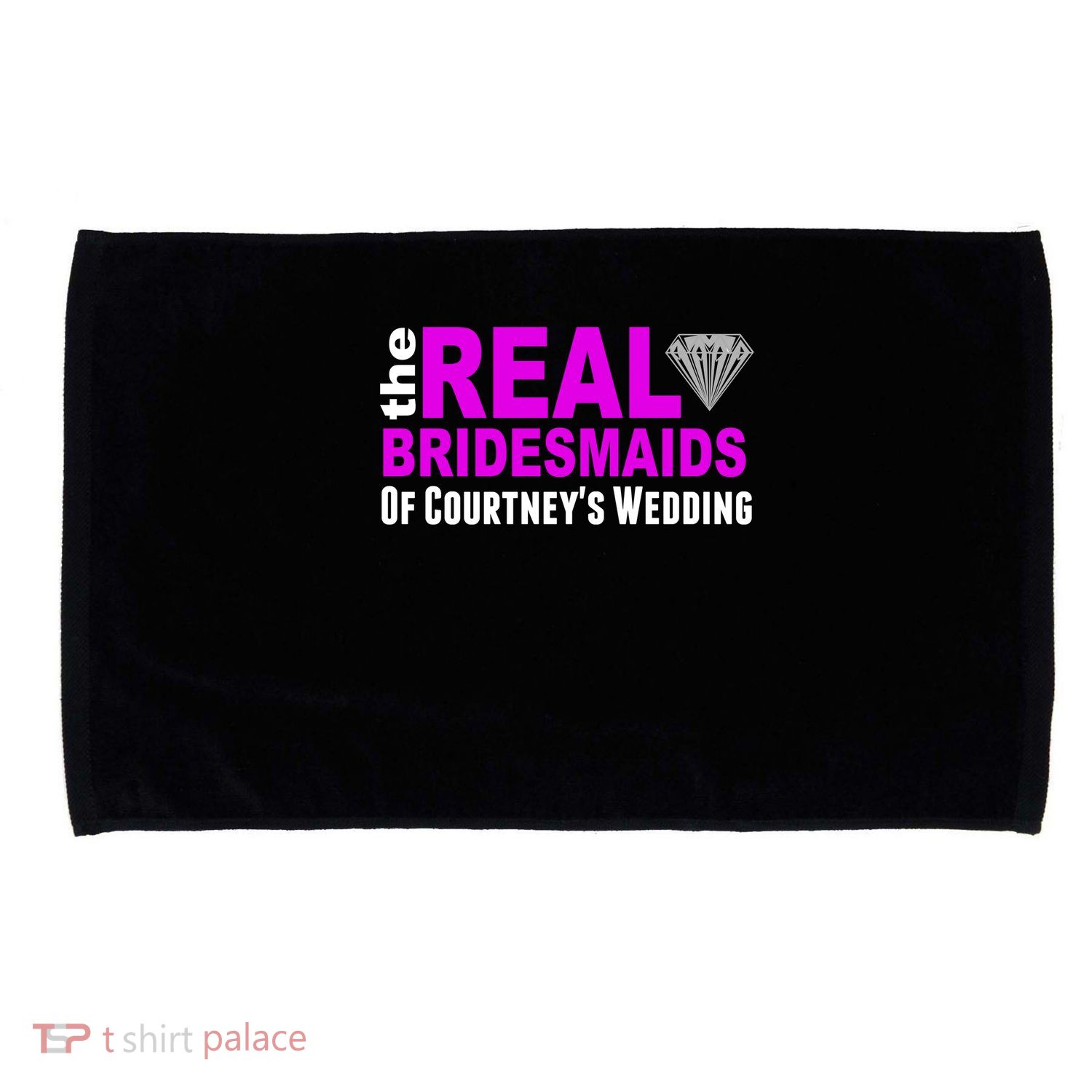 The Real Bridesmaids Of Personalize Wedding Custom  Microfiber Hand Towel
