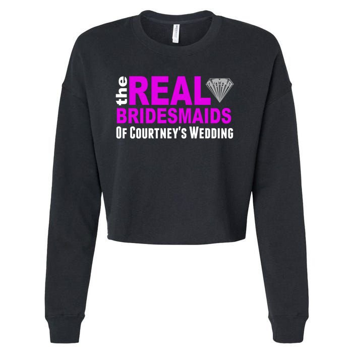 The Real Bridesmaids Of Personalize Wedding Custom  Cropped Pullover Crew