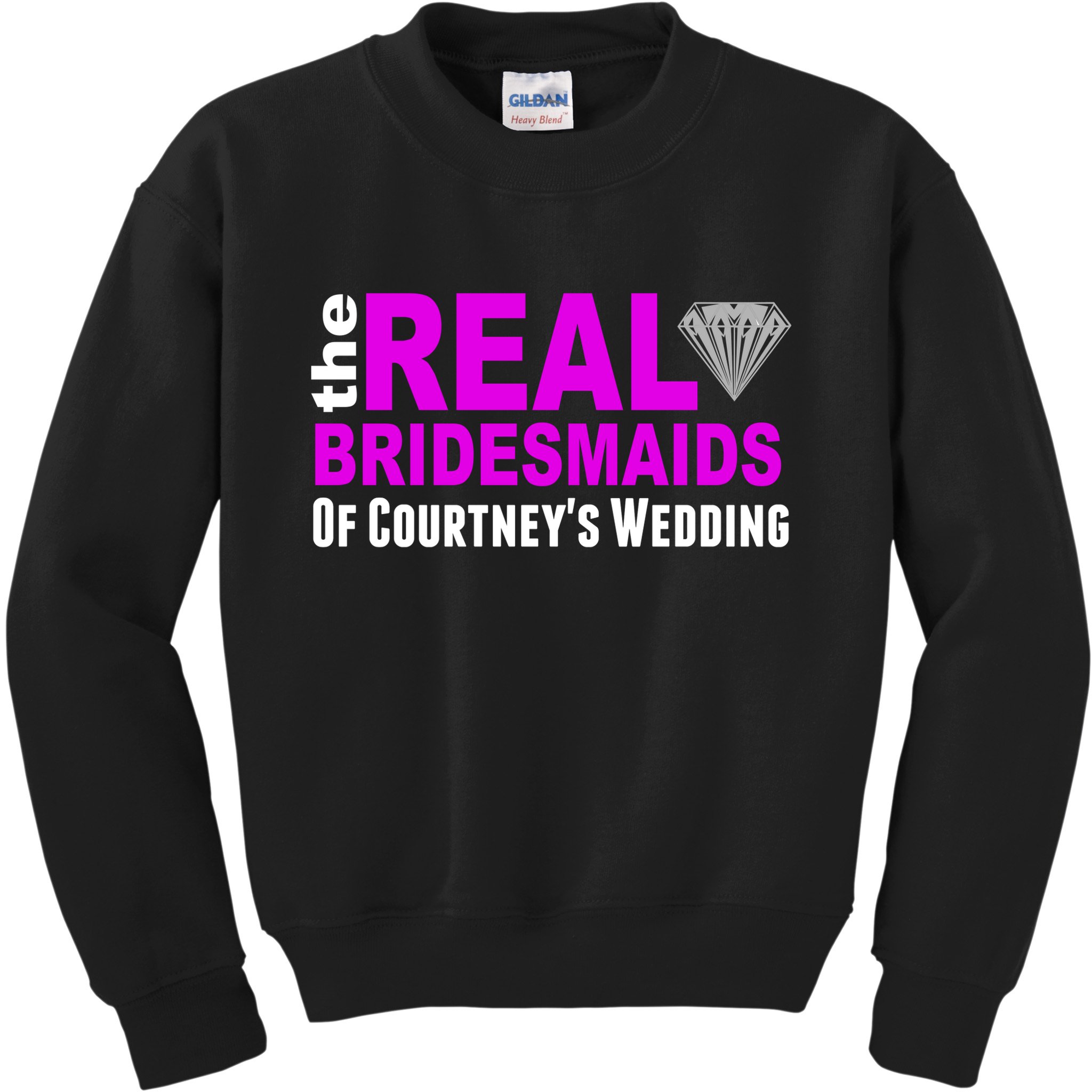 The Real Bridesmaids Of Personalize Wedding Custom  Kids Sweatshirt