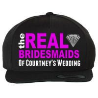 The Real Bridesmaids Of Personalize Wedding Custom  Wool Snapback Cap