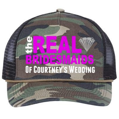 The Real Bridesmaids Of Personalize Wedding Custom  Retro Rope Trucker Hat Cap