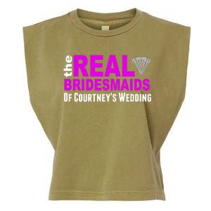 The Real Bridesmaids Of Personalize Wedding Custom  Garment-Dyed Women's Muscle Tee