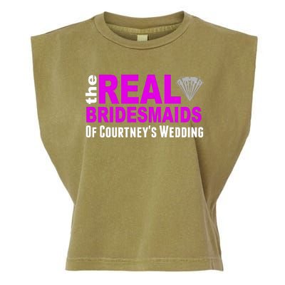 The Real Bridesmaids Of Personalize Wedding Custom  Garment-Dyed Women's Muscle Tee