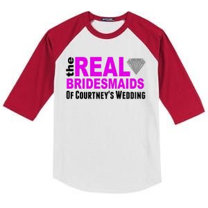 The Real Bridesmaids Of Personalize Wedding Custom  Kids Colorblock Raglan Jersey