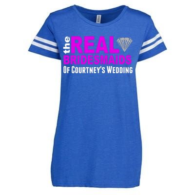 The Real Bridesmaids Of Personalize Wedding Custom  Enza Ladies Jersey Football T-Shirt