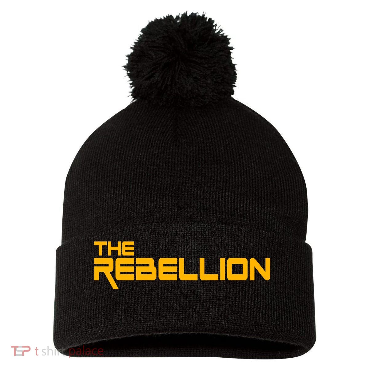The Rebellion Logo Pom Pom 12in Knit Beanie