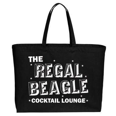 The Regal Beagle Cocktail Lounge Cotton Canvas Jumbo Tote