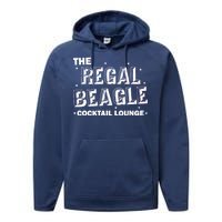 The Regal Beagle Cocktail Lounge Performance Fleece Hoodie