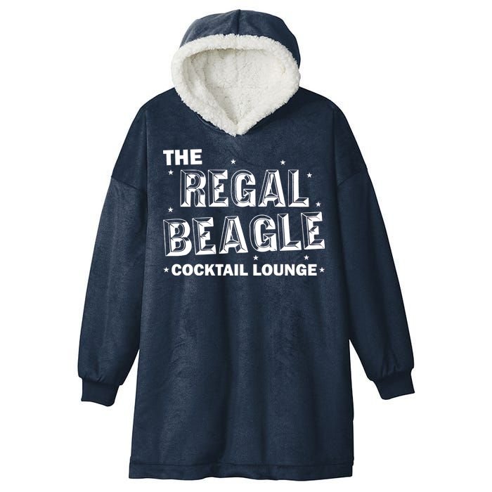 The Regal Beagle Cocktail Lounge Hooded Wearable Blanket