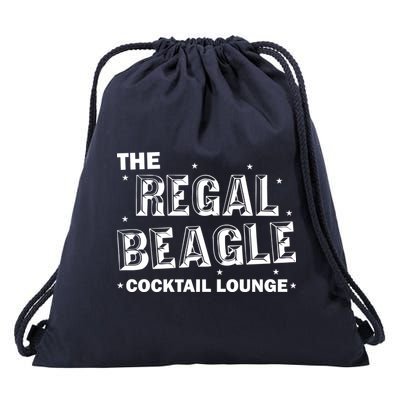The Regal Beagle Cocktail Lounge Drawstring Bag