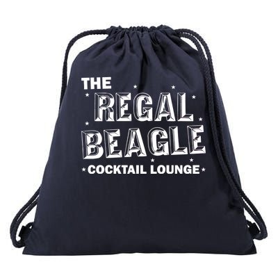 The Regal Beagle Cocktail Lounge Drawstring Bag