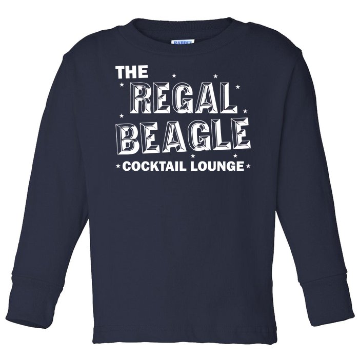 The Regal Beagle Cocktail Lounge Toddler Long Sleeve Shirt