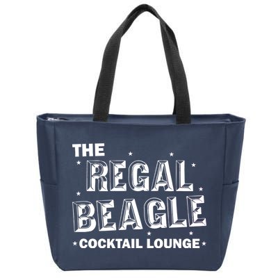 The Regal Beagle Cocktail Lounge Zip Tote Bag