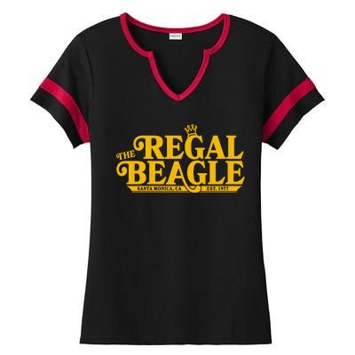 The Regal Beagle Santa Monica Ca Est 1977 Logo Ladies Halftime Notch Neck Tee