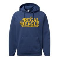 The Regal Beagle Santa Monica Ca Est 1977 Logo Performance Fleece Hoodie