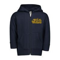 The Regal Beagle Santa Monica Ca Est 1977 Logo Toddler Zip Fleece Hoodie