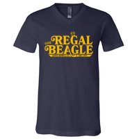 The Regal Beagle Santa Monica Ca Est 1977 Logo V-Neck T-Shirt