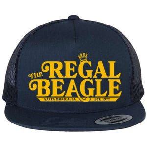 The Regal Beagle Santa Monica Ca Est 1977 Logo Flat Bill Trucker Hat