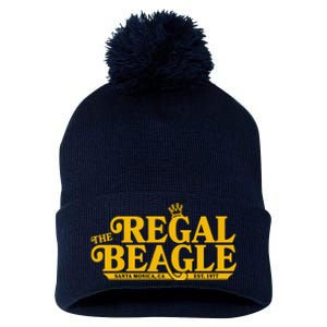 The Regal Beagle Santa Monica Ca Est 1977 Logo Pom Pom 12in Knit Beanie