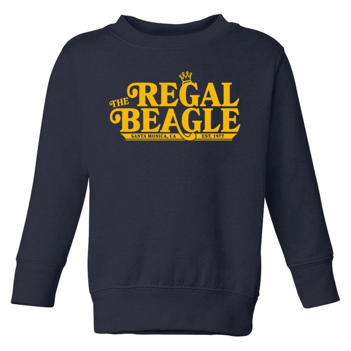 The Regal Beagle Santa Monica Ca Est 1977 Logo Toddler Sweatshirt