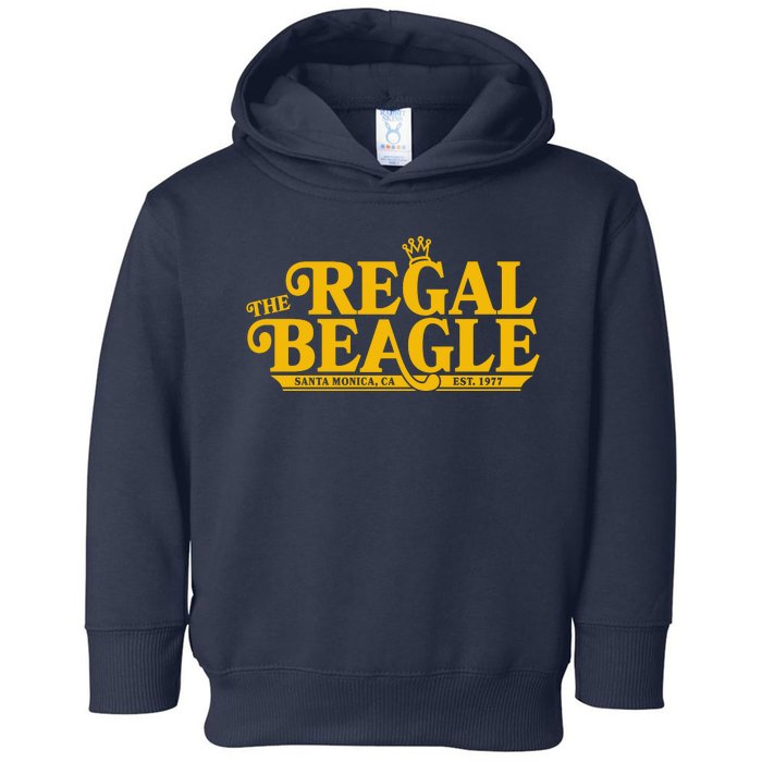 The Regal Beagle Santa Monica Ca Est 1977 Logo Toddler Hoodie