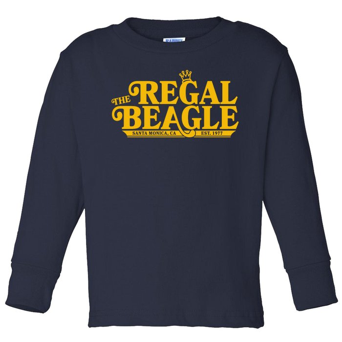 The Regal Beagle Santa Monica Ca Est 1977 Logo Toddler Long Sleeve Shirt