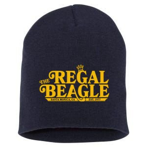 The Regal Beagle Santa Monica Ca Est 1977 Logo Short Acrylic Beanie