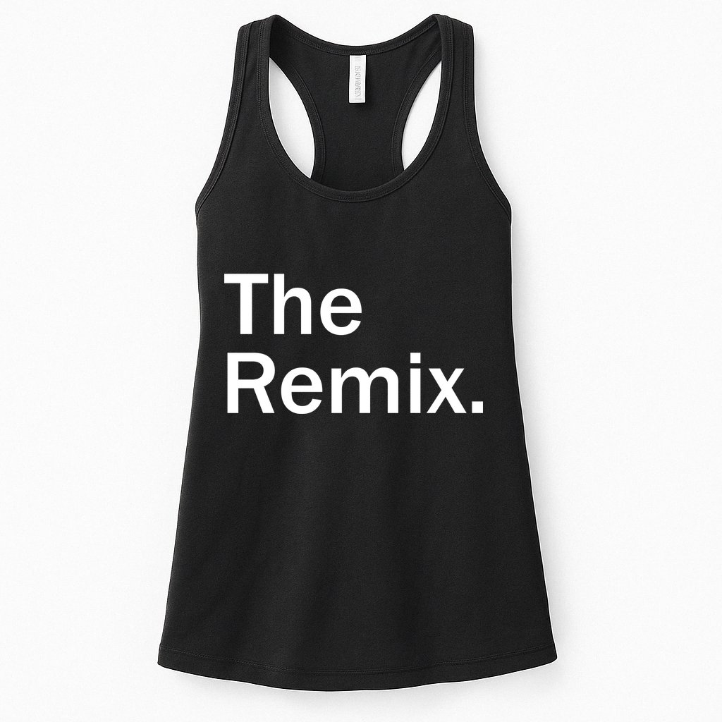 The Remix. Funny Classic Logo Womens Tank Top