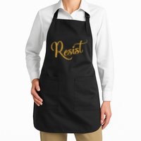 The Resistance Resist Gold Script Logo Anti-Trump Apron
